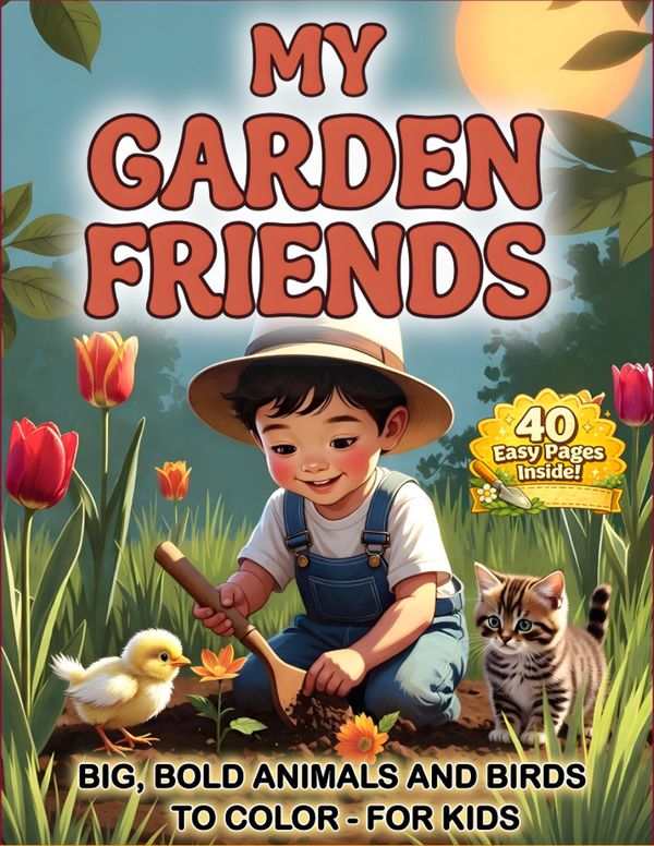 My Garden Friends Coloring Book for Kids cover