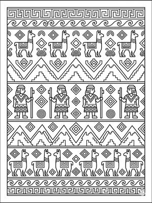Black and white sample: Persian Medallion