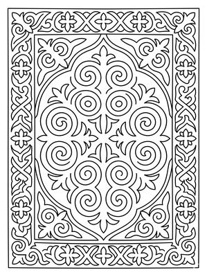 Black and white sample: Chullo Pattern