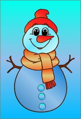 Colored preview: Snowman