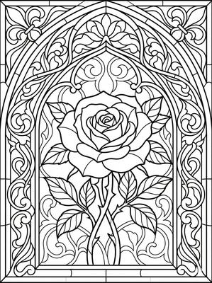 Black and white sample: Rose