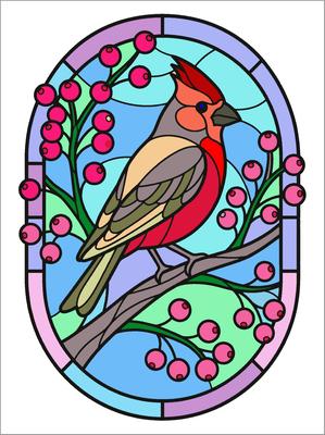 Colored preview: Cardinal Berries