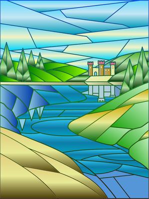 Colored preview: Lake Reflections