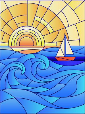 Colored preview: Ocean Sunset
