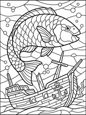 Black and white sample: Parrotfish Curve