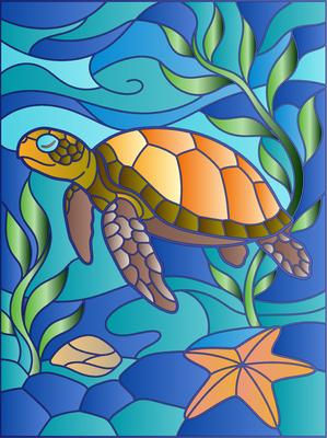 Colored preview: Sea Turtle Glide