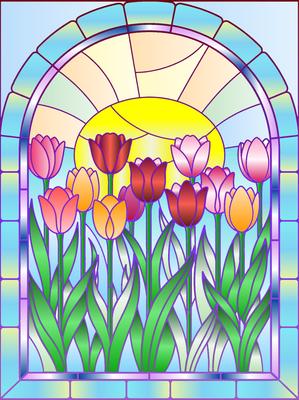 Colored preview: Tulips
