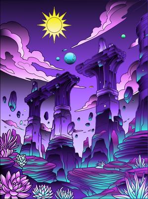 Colored preview: Sky Bridge Ruins