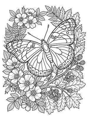 Black and white sample: Red Admiral
