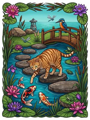 Colored preview: Koi Peek