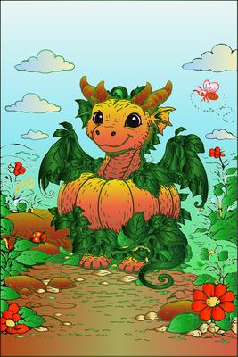 Colored preview: Pumpkin Dragon