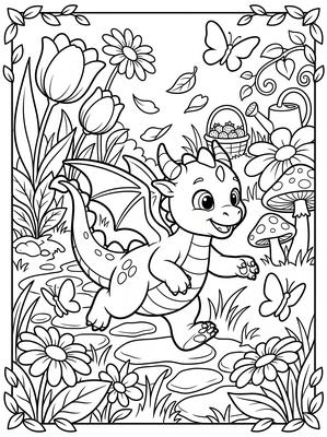 Black and white sample: Butterfly Chase