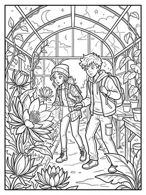 Black and white sample: Forgotten Greenhouse